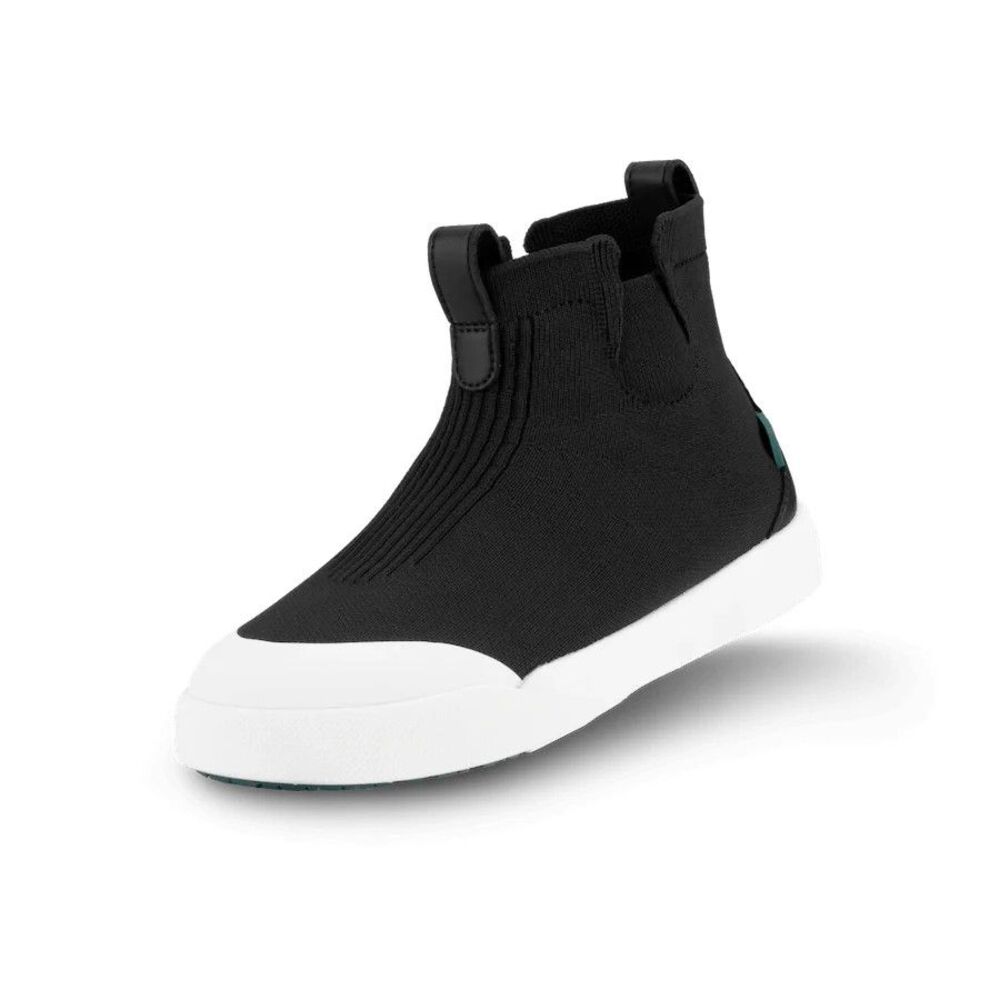 Vessi Chelsea Youth Kids Girl Boy Size 3 Asphalt Black Waterproof Boot Shoes NEW